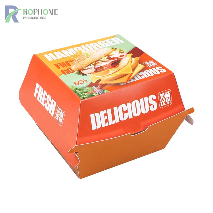 Boîte d'emballage de hamburgers
