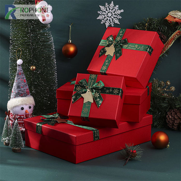 coffrets cadeaux de Noël en paquet plat