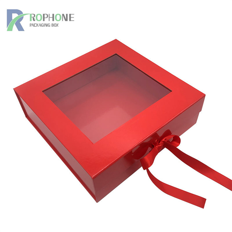 coffret cadeau pliable avec fenêtre