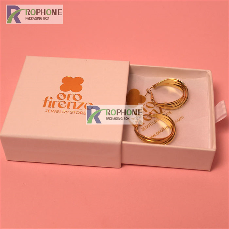 emballage de boîte à bijoux rose