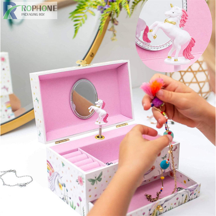boîte à bijoux licorne